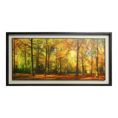 WOODEN FRAME FOREST (41X21)